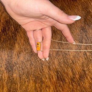 Elegant spiny oyster Orange Pendant Necklace